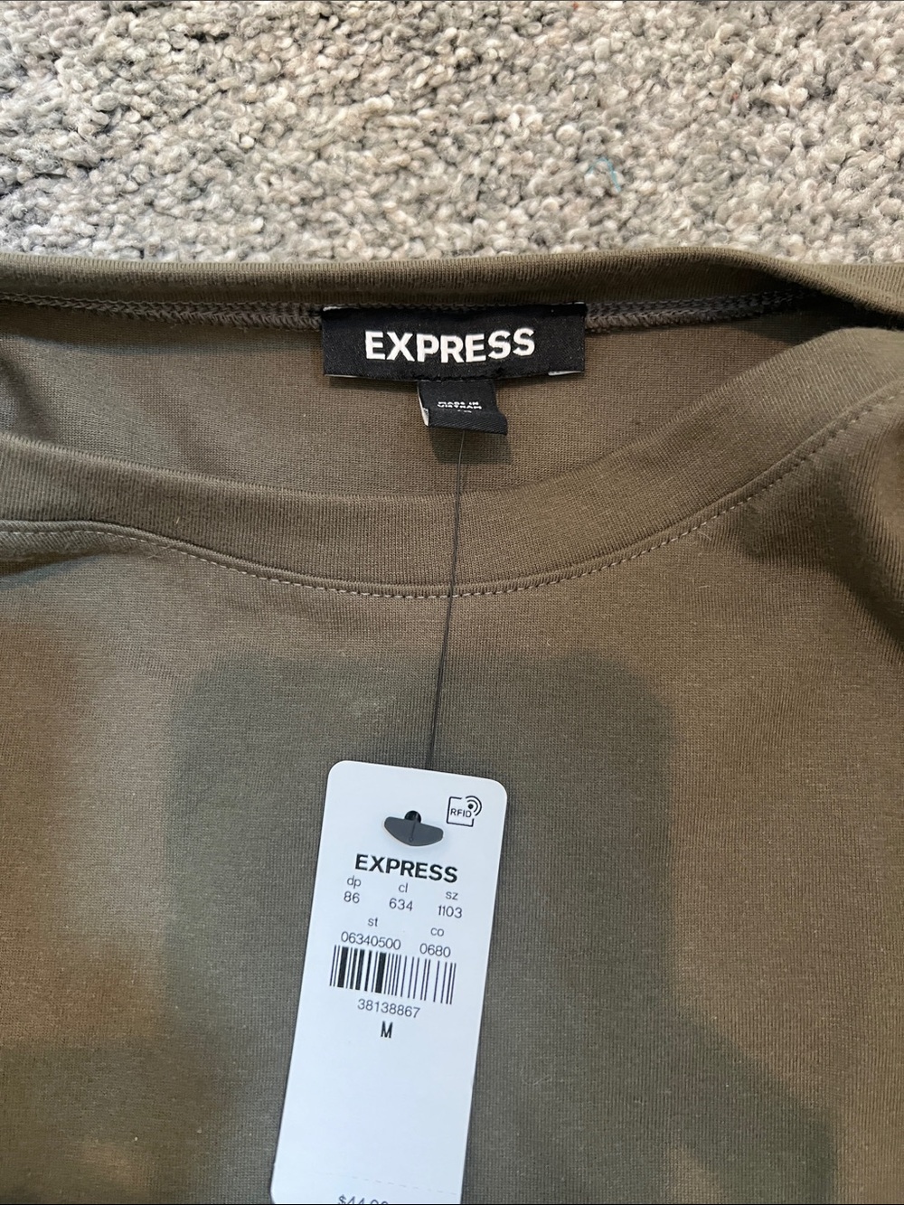 Express Pink and Olive Camo Leggings - Picture 2 of 4